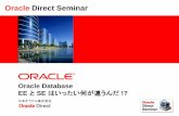 Oracle Direct Seminar€¦ · 小規模システム ≦2 CPU 小・中規模システム ≦4 CPU 中・大規模システム 4～8 CPU 超大規模システム 8CPU < Standard Edition