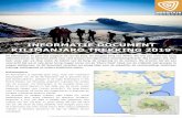 KILIMANJARO TREKKING 2019 INFORMATIE DOCUMENT · 2018-11-02 · Waarom Mountain Network? Er zijn heel veel partijen die een beklimming van de Kilimanjaro aanbieden, vaak veel goedkoper