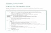 Diffractie en interferentie - Bètapartners · 2018-09-20 · Docentenhandleiding voor “Diffractie en interferentie” | pagina 1 van 14 Docentenhandleiding voormodule07:$ $ Diffractie