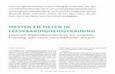 Westhoff leren & onderwijzen - Analyse en ontwikkeling van …gerardwesthoff.nl/downloads/mesten en meten in... · 2013-02-22 · enige regelmaat het gebruik van leesstrategieen te