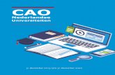 CAO - Vereniging van Universiteiten Nederlandse... · 2019-07-11 · Cao-partijen evalueren de regeling tussentijds voor het einde van de looptijd van deze cao op in ieder geval budgetneutraliteit,