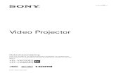 Video Projector - pro.sony › s3 › 2018 › 06 › 07073726 › VPL-VW760ES... · Video Projector Gebruiksaanwijzing Lees voor het gebruik van deze eenheid deze handleiding, de