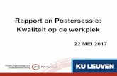 Rapport en Postersessie: Kwaliteit op de werkplek...Situering en context • Decreet OAO : sinds juni 2016, nieuwe regeling mbt overeenkomsten en de erkenning van de werkplek voor