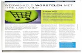 ANALYSE WEBWINKELS WORSTELEN MET 'THE LAST MlLE' · van Simtree en E-sharp uitgevoerd door onderzoeksbureau Ruigrok Netpanel, in opdracht van brancheorganisatie Thuiswin-kel.org.