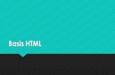 Basis HTML · 2019-01-23 · ZELF PROBEREN Voorbeelden van code en hoe dit er uitziet in een browser. Links voor hulp: • Over CSS • Over div en span Deze pagina staat oop in het