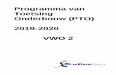 Programma van Toetsing Onderbouw (PTO) 2019-2020 VWO 2 · WK3 T50 min PW hoofdstuk 2 (2.1-2.5) 2 geen Toetsing periode 3: afname- moment soort+ tijdsduur omschrijving weging toegestane