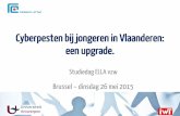 Cyberpesten bij jongeren in Vlaanderen: een upgrade. · 2005 2009 Autochtoon Allochtoon 10,1 8,3 6,1 10,5 . ... –1/3 jongeren: minstens 1x/maand in contact met onbekende(n) –