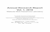 Annual Research Report Vol. 1, 2010ion.ee.tut.ac.jp/pdf/2010arr.pdfMr. Yuuki Tsurumi（鶴見裕貴） 塩化銀含有無機・有機ハイブリッドホログラム材料の作製と特性評