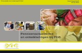 Pensioenactualiteiten en ontwikkelingen bij PGB · consolidatie pensioenfondsen zet door – schaalgrootte steeds belangrijker voor uitvoeren pensioenregeling – in paar jaar van