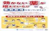 hp AMR 2018 A2poster *2amr.ncgm.go.jp/pdf/poster-np5.pdf効かない 増えている！ 薬が 抗菌薬は正しく服用しましょう かぜやインフルエンザに 抗菌薬は効きません