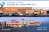 RETAIL SPACE FOR LEASE BURNSVILLE MARKETPLACE · 2020-05-21 · 205A Retro Fitness 19,410 SF 230A Best Buy 31,615 SF Outlot Interstate Battery 2,000 SF Outlot LeeAnn Chin 5,000 SF