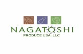 PRODUCE USA, LLC...NAGATOSHI FARM OXNARD • 1964年 創設 • 50 ACRES + 70 GREEN HOUSES • 大葉、青首大根を全米で初の栽培、出荷 • PRODUCT – OOBA, JP DAIKON,