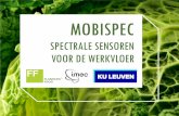 MOBISPEC - Flanders' FOOD · 2016-04-13 · •Staal naar sensor in labo Tijdsvertraging door staalname en transport naar labo Beperkte bemonstering Inherent niet-destructieve techniek