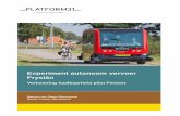Experiment autonoom vervoer Fryslân€¦ · mogelijkheden van zelfrijdende voertuigen, als naar potentiele routes. Het dorp Ferwert kwam in beeld als een kansrijke locatie, op voorwaarde