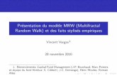 Présentation du modèle MRW (Multifractal Random Walk) et ...vargas/Coursmasef/Cour1.pdf · On d e nit rigoureusement M par un proc ed e limite M = lim !0 M avec (les d etails dans