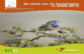 De stand van de broedvogels in 2008-2012 - Aves · Een nieuwe soort heeft zijn intrek genomen in de agglomeratie: de roek. De eerste voortplantingen (17 nesten) werden vastgesteld