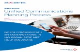 BROCHURE Unified Communications Planning Process · 11. 4 31 88 988 90 00 31 88 988 90 00 UNIFIED COMMUNICATIONS PLANNING PROCESS ... Organisaties zijn vrijwel altijd op zoek naar
