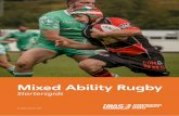 Startersgids - Rugby Vlaanderen - Vlaamse Rugby Bondrugby.vlaanderen/wp-content/uploads/2018/09/Mixed...Introductie Welkom bij de mixed ability rugby startersgids, ontworpen om nieuwe