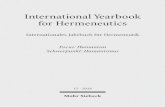 International Yearbook for Hermeneutics - ciando · PDF file 2017-03-07 · 2 Bernhard Zimmermann Unterricht sei „die allgemeine Bildung des Menschen“,3 sei die „Bildung des