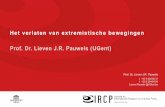 Het verlaten van extremistische bewegingen Prof. Dr ... presentatie... · research publications consultancy conferences Lieven J.R. Pauwels +32 9 264 68 37 Lieven.PAuwels@UGent.be