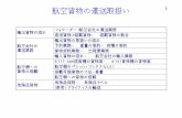航空貨物の運送取扱い 1izak-matsuyama.sakura.ne.jp/obirin/8Handling.pdfおよびULD毎に測定した重量)をシステムに登録する。 便名、航空機番号、宛地、AWB番号、個数、重量、品目等を記入す