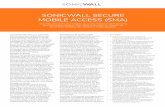 SONICWALL SECURE MOBILE ACCESS (SMA) · AWS ou Microsoft Azure. • Permettre la délivrance dynamique de licences d’accès sur la base de la demande en temps réel, avec une direction
