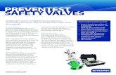 PREVENTEST SAFETY VALVES - Stork B.V. · 2018-09-17 · PREVENTEST SAFETY VALVES Uw uitdaging Overdrukveiligheden zijn er om levens en assets te beschermen. Het falen van deze veiligheden