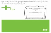 HP Color LaserJet 3000/3600/3800 Series printers Bel 1-800-446-0522 voor verlengde service. De HP-software