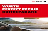 WÜRTH PERFECT REPAIR RUITREPARATIE · Snelle reparatie: Een ruitreparatie kunt u zonder afspraak laten uitvoeren en duurt maar 60 minuten. Geen kosten: Bij de meeste autoverzeke-