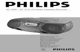 AZ 1009 – AZ 1010 CD Radio Cassette Recorder - Philips · 2000-12-21 · 6 English Set the POWER slider to the desired sound source: CD, TAPE, or BAND (for radio). The set is switched
