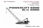 360t capacity · 360t Crawler Crane DATASHEET METRIC 数表 …...Carrier performance with standard drive · 标的性 Travel speed on crawlers · 0-0.9 km/h Type Possible load Number