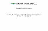 2017 - 2020 CO2...Martijn van Erp / Corinne Diepenbroek 3 / 18 1. Inleiding en verantwoording Het bedrijf zet zich in voor het milieuvriendelijk en duurzaam voorbereiden, organiseren