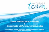 Team Finland Future Watch Snapshots USA,Intia,Kiina&Venäjä · 2017-03-01 · Team Finland Future Watch & Snapshots USA,Intia,Kiina&Venäjä ... However, the volumes of such symbiosis