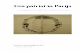Een patriot in Parijs - Erasmus University Rotterdam Masterthesis M... · 2016-03-10 · 1 Een patriot in Parijs Een inleiding op het reisverslag dat Pieter van Beest in 1804 schreef
