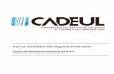 Avis sur la condition des stagiaires en أ©ducation (final) Caucus des associations membres de la CADEUL