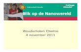 Blik op de Nanowereld - Universiteit Utrecht · 2011-11-30 · Blik op de Nanowereld Woudschoten Chemie 4 november 2011. Welkom Florine Meijer Junior College Utrecht Ontwikkelaar