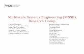 Multiscale Systems Engineering (MSSE) Research Groupmsse.gatech.edu/research/MSSE_ResearchOverview.pdfMultiscale Systems Engineering Research Group Research & Education Missions To
