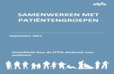 Ontwikkeld door de EFPIA denktank voor patiënten · 2018-10-02 · 4 1. DOEL VAN HET DOCUMENT Het doel van dit document is om de rationale voor samenwerking tussen de farmaceutische
