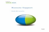 Remote Support Guía del usuario - Cisco · Explicación de los tipos de sesión Una sesión de Remote Support puede ser de uno de dos tipos. El tipo de sesión viene determinado