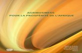 AGRIBUSINESS POUR LA PROSPÉRITÉ DE L’AFRIQUE · 2015-08-08 · L’agribusiness au secours de la prospérité de l’Afrique Kandeh K. Yumkella Patrick M. Kormawa Torben M. Roepstorff