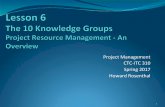 Project Management CTC-ITC 310 Spring 2017 Howard Rosenthal · A Guide to the Project Management Body of Knowledge (PMBOK 6TH Edition) Publisher: Project Management Institute ...