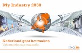 My Industry 2030 - Traxxys · PDF file Aandeel sectoren in Nederlandse directe export 0% 10% 20% 30% 40% 50% 60% Overig Landbouw Delfstoffenwinning Financiële dienstverlening Zakelijke