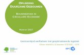 OPLEIDING DUURZAME GEBOUWEN · OPLEIDING DUURZAME GEBOUWEN: BOUWWERVEN IN CIRCULAIRE ECONOMIE –HERFST 2017 3 PRESENTATIE Sprekers Olivier Mahieu Werkleider BPC + 32 497.514.347