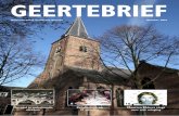 GEERTEBRIEF - Geertekerk Utrecht · Na allerlei aparte verwikkelingen (lees Ter Linden en verkneukel je!) moet het er van komen. Jacob moet zichzelf, God en Esau onder ogen komen.