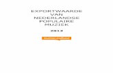 EXPORTWAARDE VAN NEDERLANDSE POPULAIRE MUZIEKperfectandmore.nl/pdf/ExportwaardeNLmuziek13.pdf · 2015-01-27 · Exportwaarde van de Nederlandse populaire muziek 2013 6 Frankrijk (13,2%),