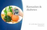 Ramadan & diabetes - ZOL · Tijdens de Ramadan: De eerste 4 dagen: tweemaal een glucose-dagcurve Dan: éénmaal per week een glucose-dagcurve Consult na de eerste 2 glucose-dagcurves