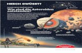 Sulamith (13) aus Flawil will wissen: Asteroidengürtel Wie sind die Asteroiden … · 2018-06-29 · Die Asteroiden entstanden vor 4,5 Milliarden Jahren wie die Planeten durch Verklumpen