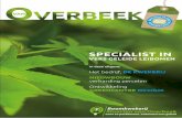 SPECIALIST IN - Home : Maarten van Overbeek · 2016-09-22 · Met passie voor handel en groen ben ik een groenopleiding gaan volgen. In het jaar 1997 plantte ik mijn eerste bomen.
