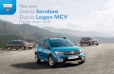 Nieuwe Dacia Sandero Dacia Logan MCV - Renault...Dacia Logan MCV Prijslijst maart 2018 1 Bij activering van de ECO- modus worden de prestaties van de auto geoptimaliseerd, de auto