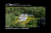 FAZANTLAAN 31, LEENDE · 2019-08-13 · you get home, the button goes off." ... roof is equipped with lightning protection. The fact that the ... - gehele villa voorzien van alarminstallatie